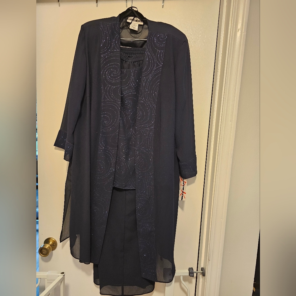 Dana Kay Navy Blue Blazer & Suit Jacket Set